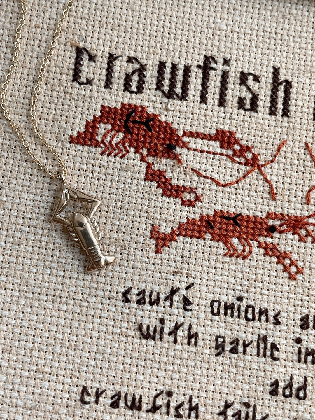 MIMOSA Handcrafted Crawfish Necklace