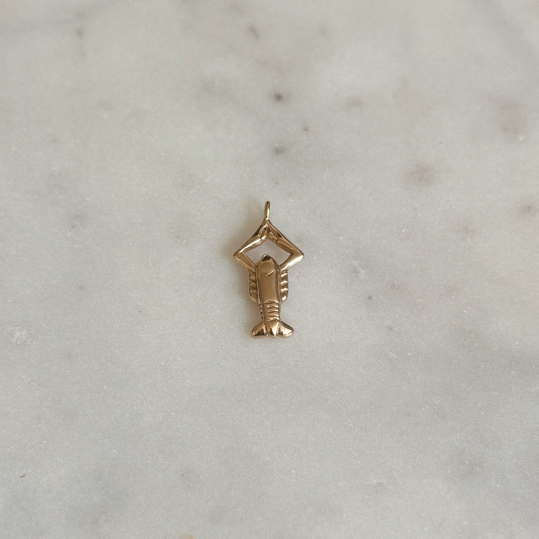 MIMOSA Handcrafted Bronze Crawfish Pendant