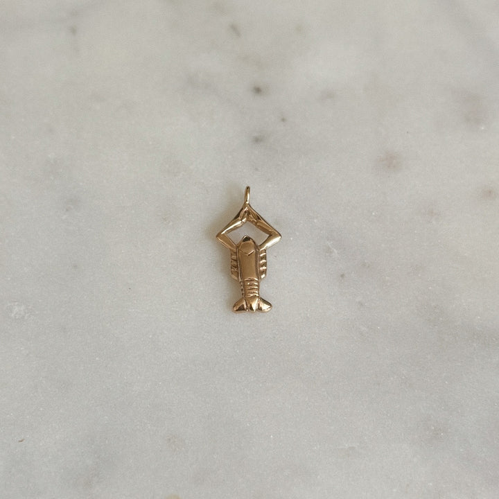 MIMOSA Handcrafted Bronze Crawfish Pendant