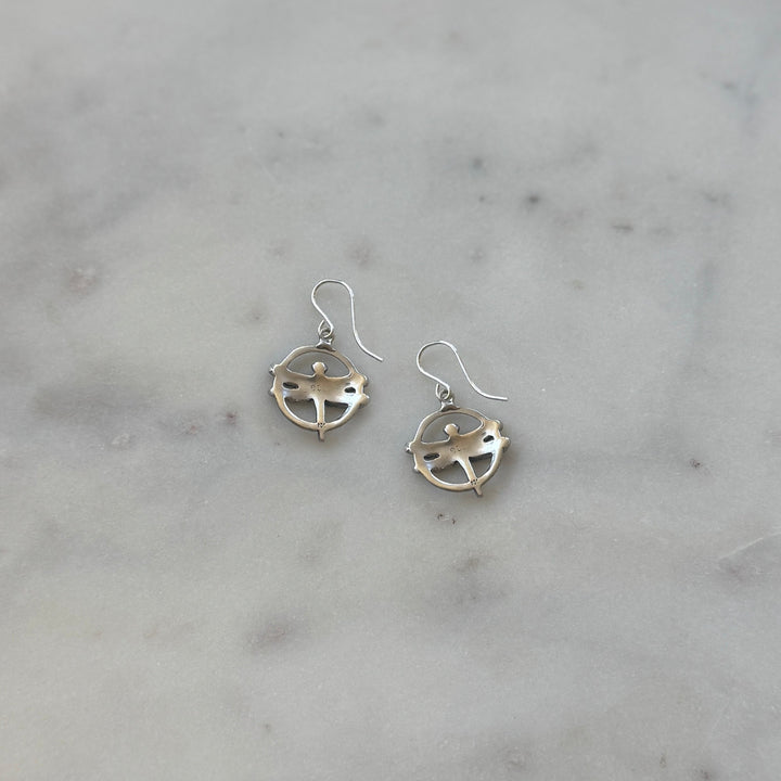 Dragonfly Earrings in Sterling Silver