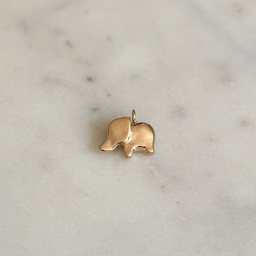 Elephant pendant in bronze | MIMOSA Handcrafted