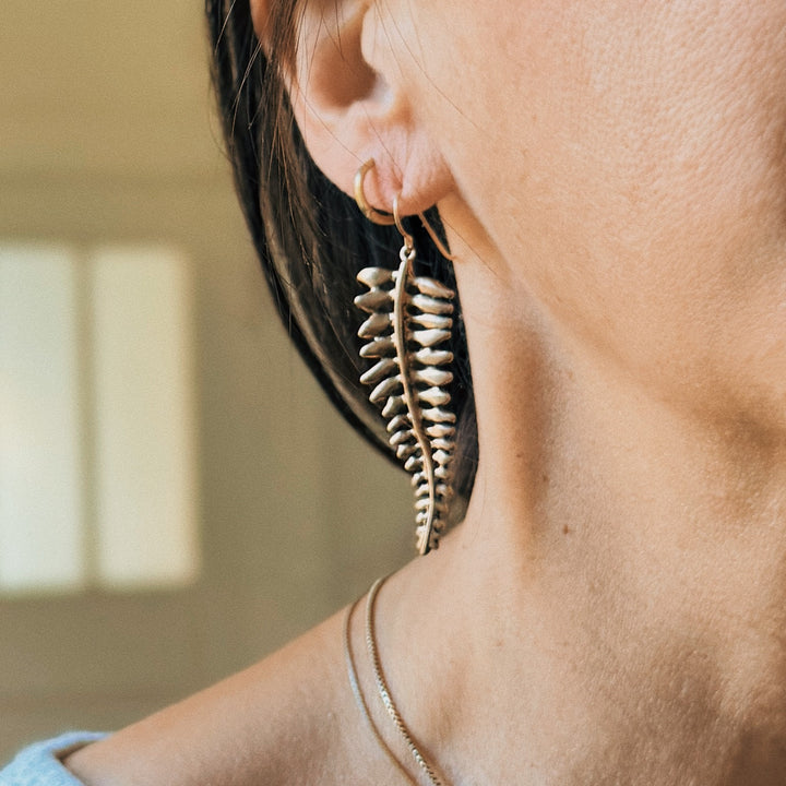 Fern Earrings from MIMOSA Handcrafted