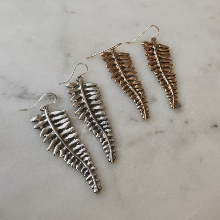 Fern Earrings from MIMOSA Handcrafted
