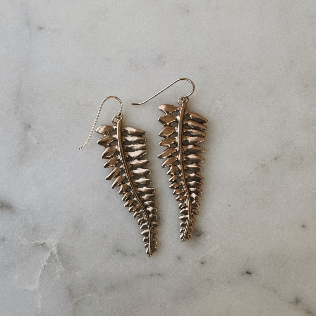 Fern Earrings from MIMOSA Handcrafted