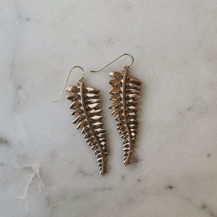 Fern Earrings from MIMOSA Handcrafted