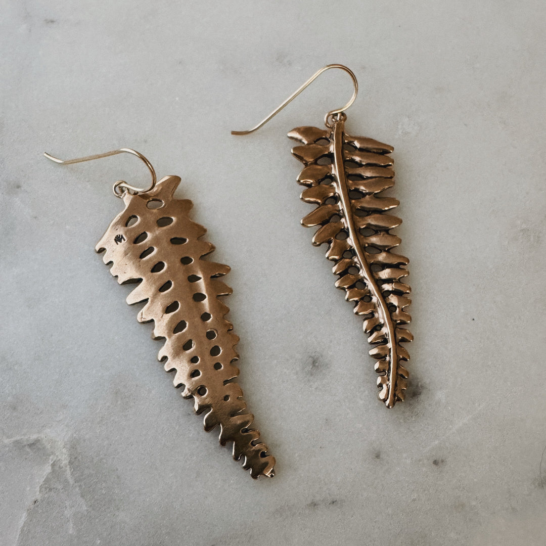Fern Earrings from MIMOSA Handcrafted
