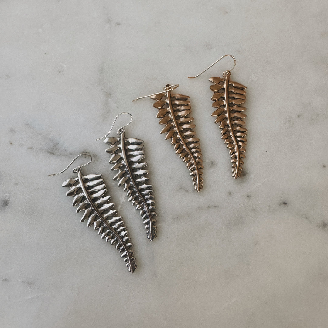 Fern Earrings from MIMOSA Handcrafted