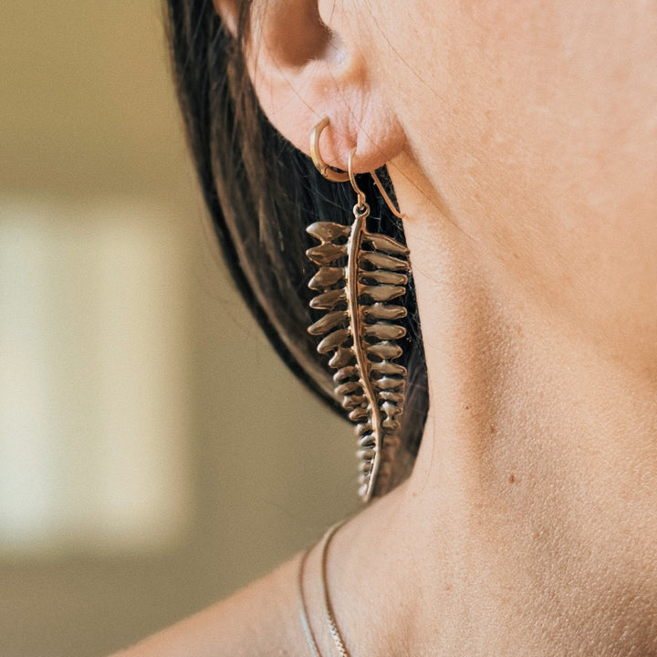 Fern Earrings from MIMOSA Handcrafted