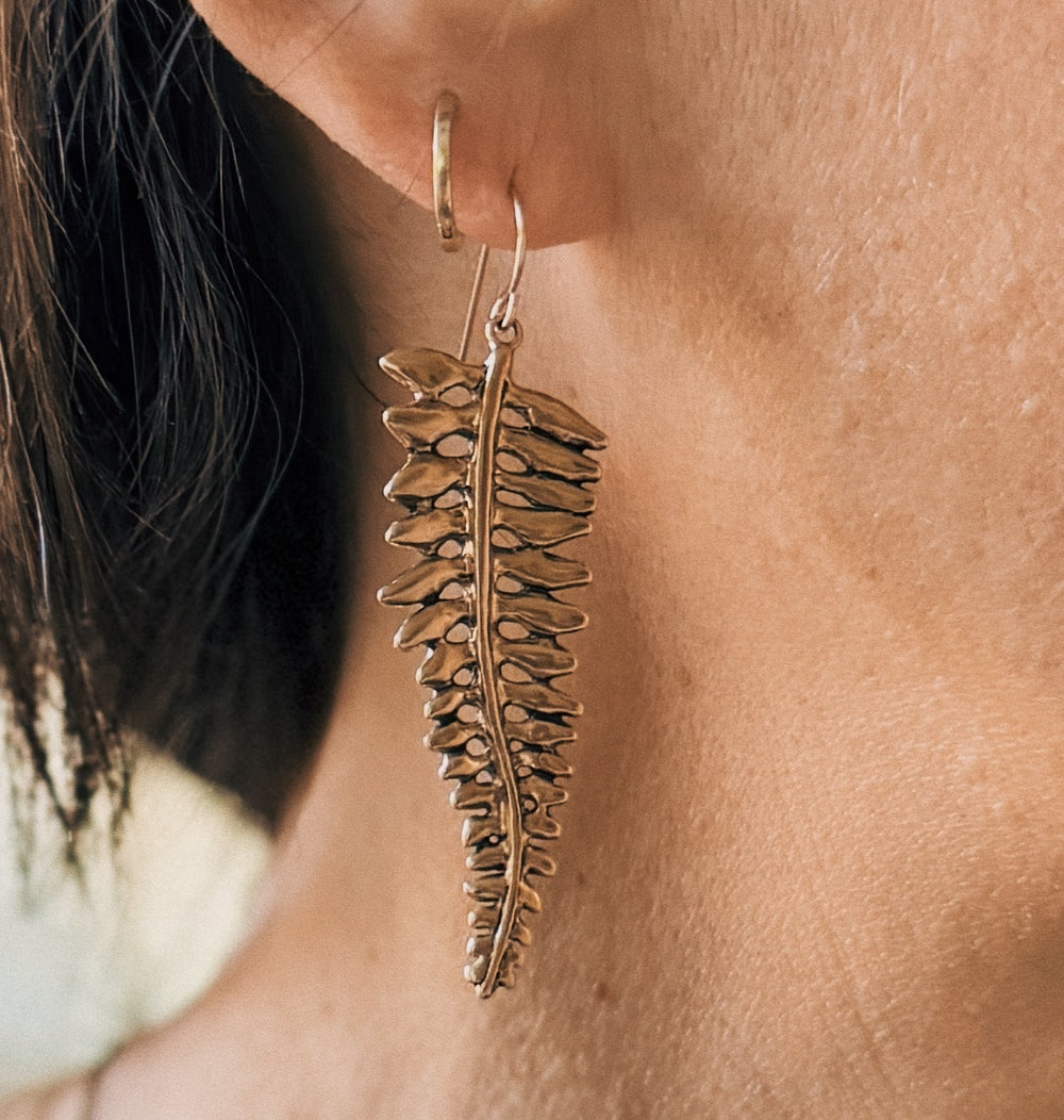 Fern Earrings from MIMOSA Handcrafted
