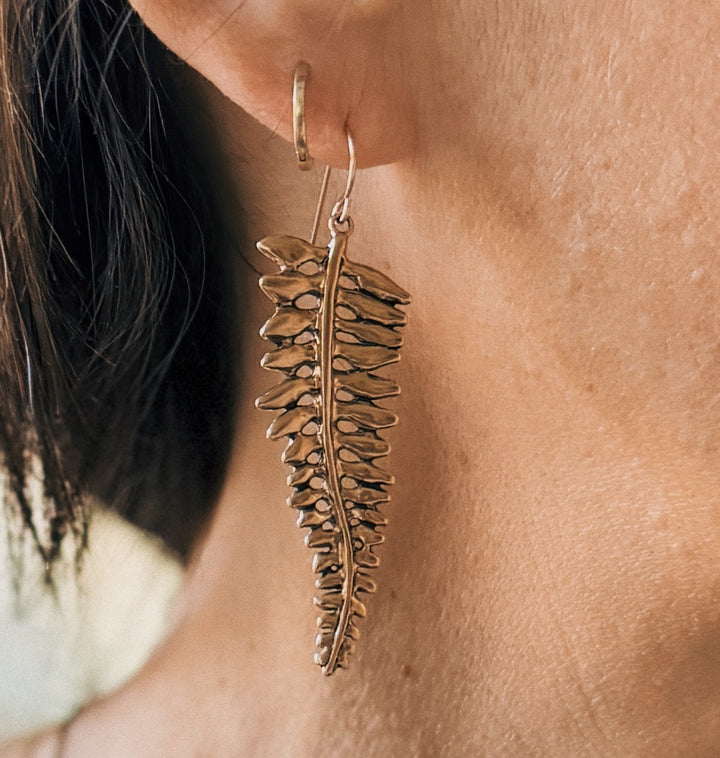 Fern Earrings from MIMOSA Handcrafted