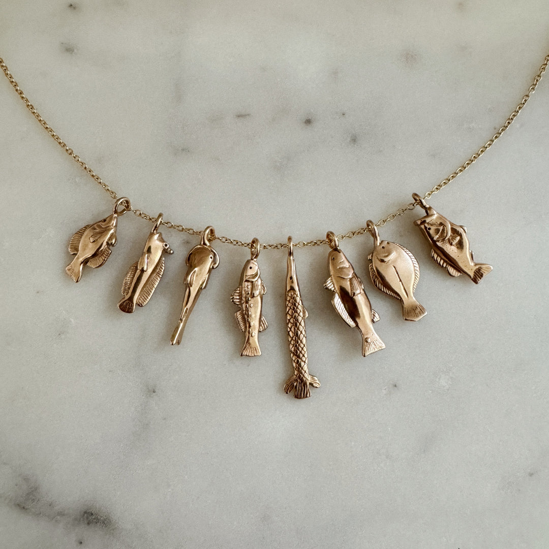 MIMOSA Handcrafted Fish Pendant Necklaces