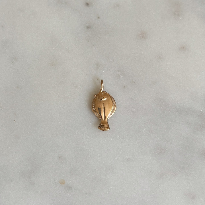MIMOSA Handcrafted Flounder Fish Pendant