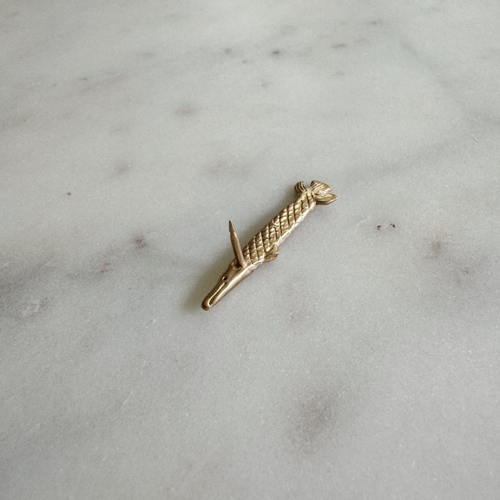 MIMOSA Handcrafted Alligator Gar Fish Pin