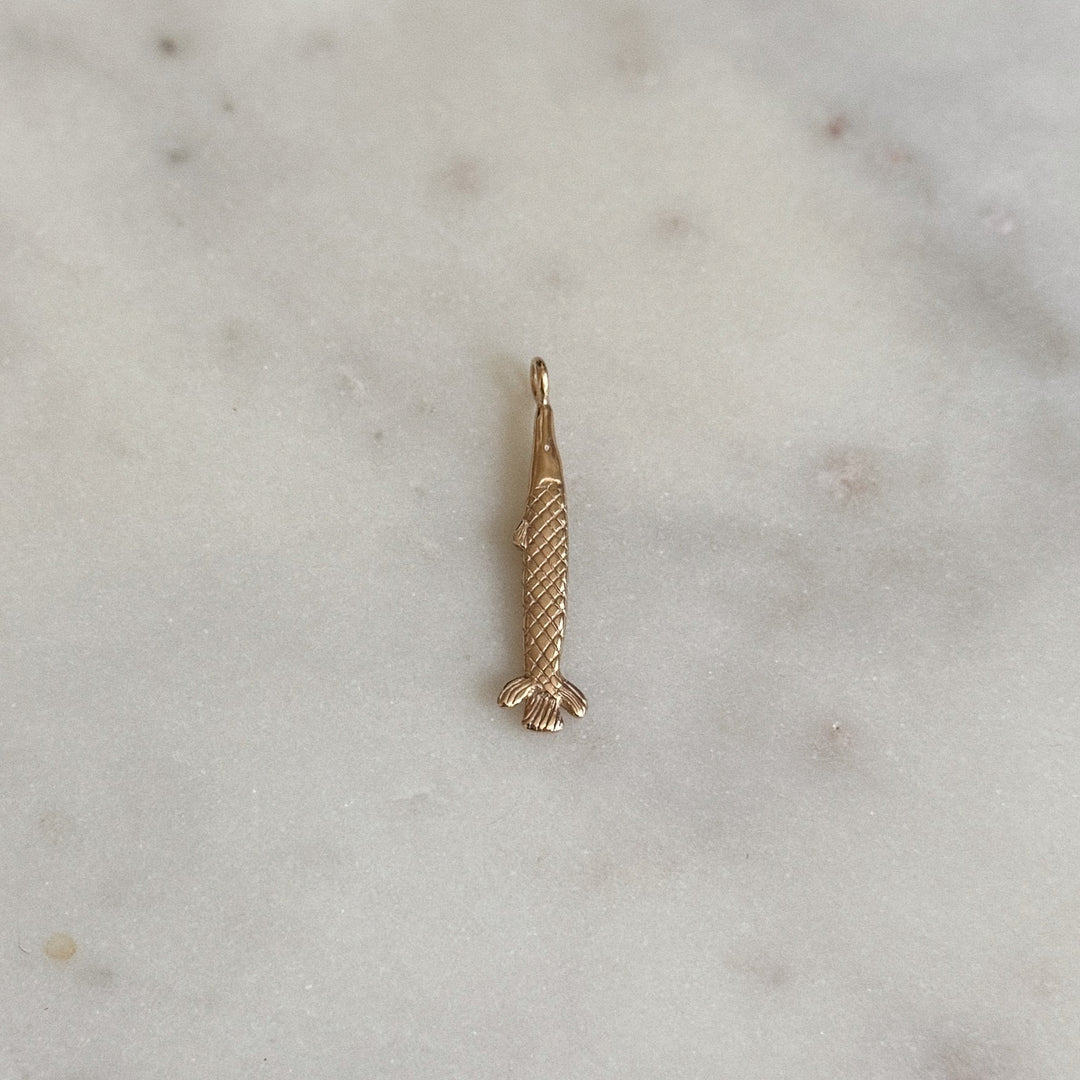 MIMOSA Handcrafted Alligator Gar Fish Pendant