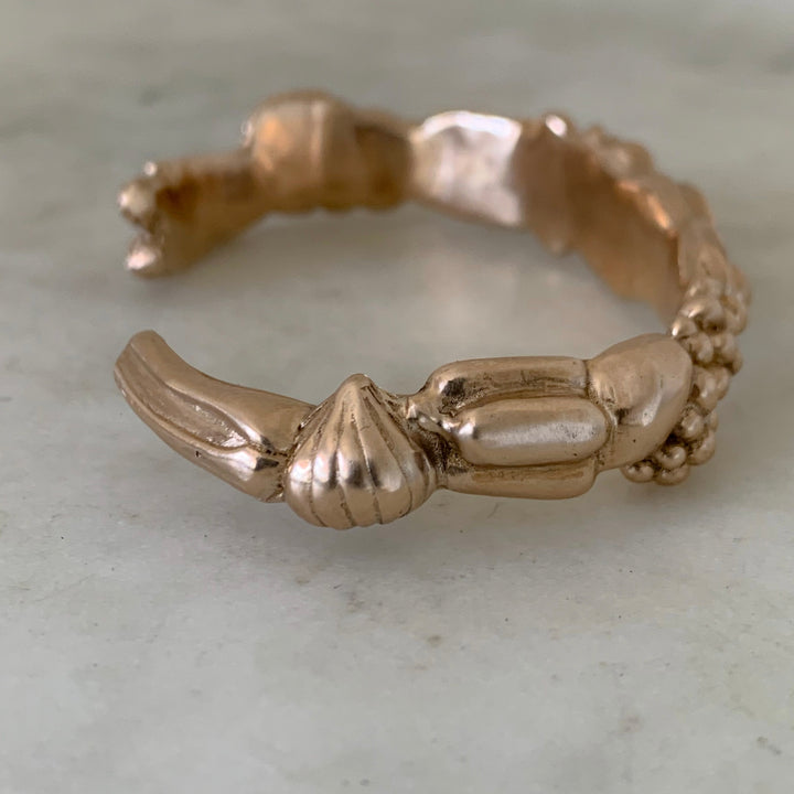 Bronze Fruits and Vegetables Harvest Bracelet from MIMOSA