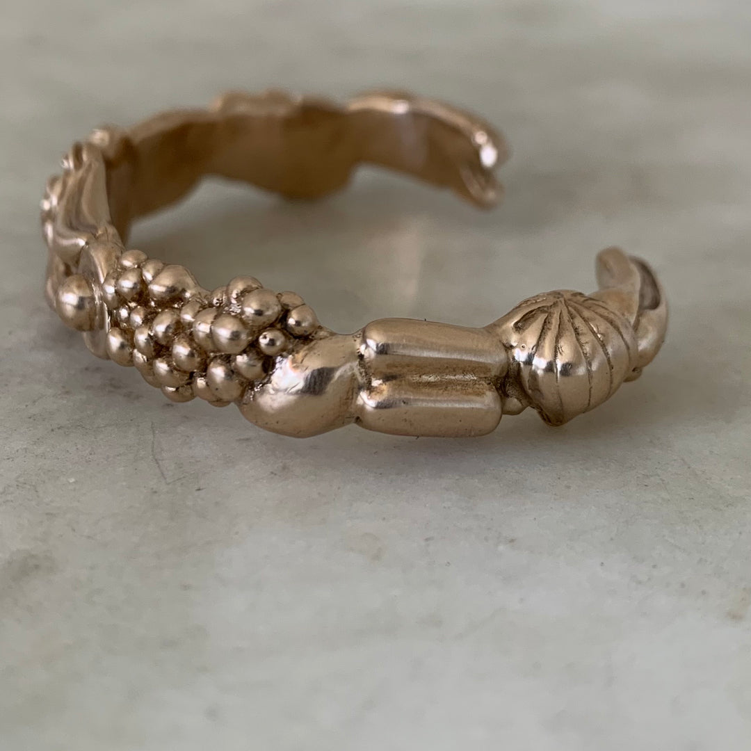 Bronze Fruits and Vegetables Harvest Bracelet from MIMOSA