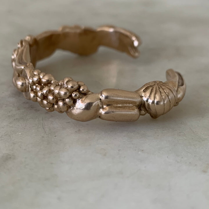 Bronze Fruits and Vegetables Harvest Bracelet from MIMOSA