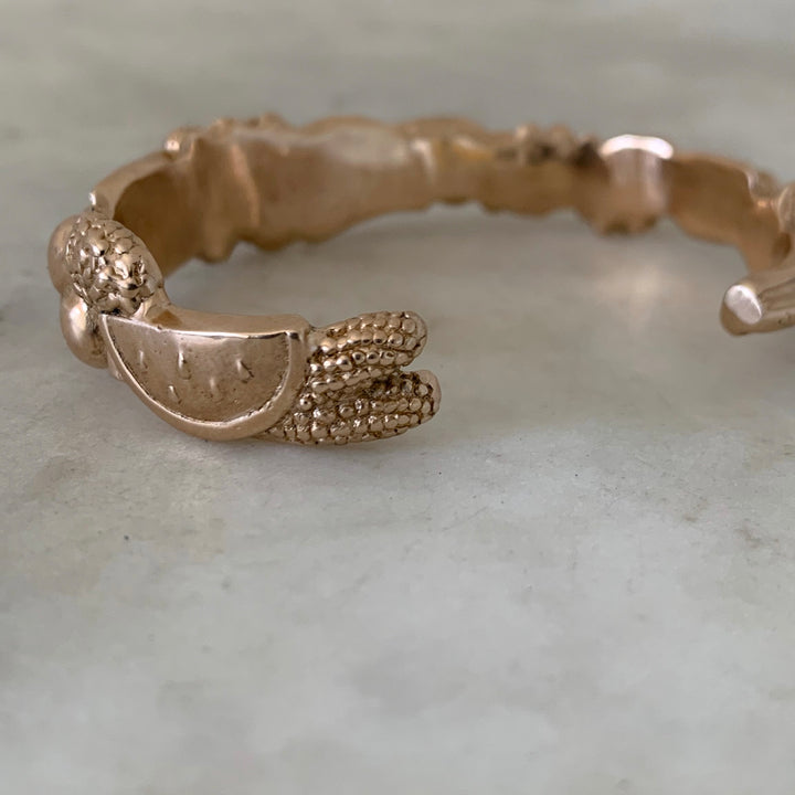 Bronze Fruits and Vegetables Harvest Bracelet from MIMOSA
