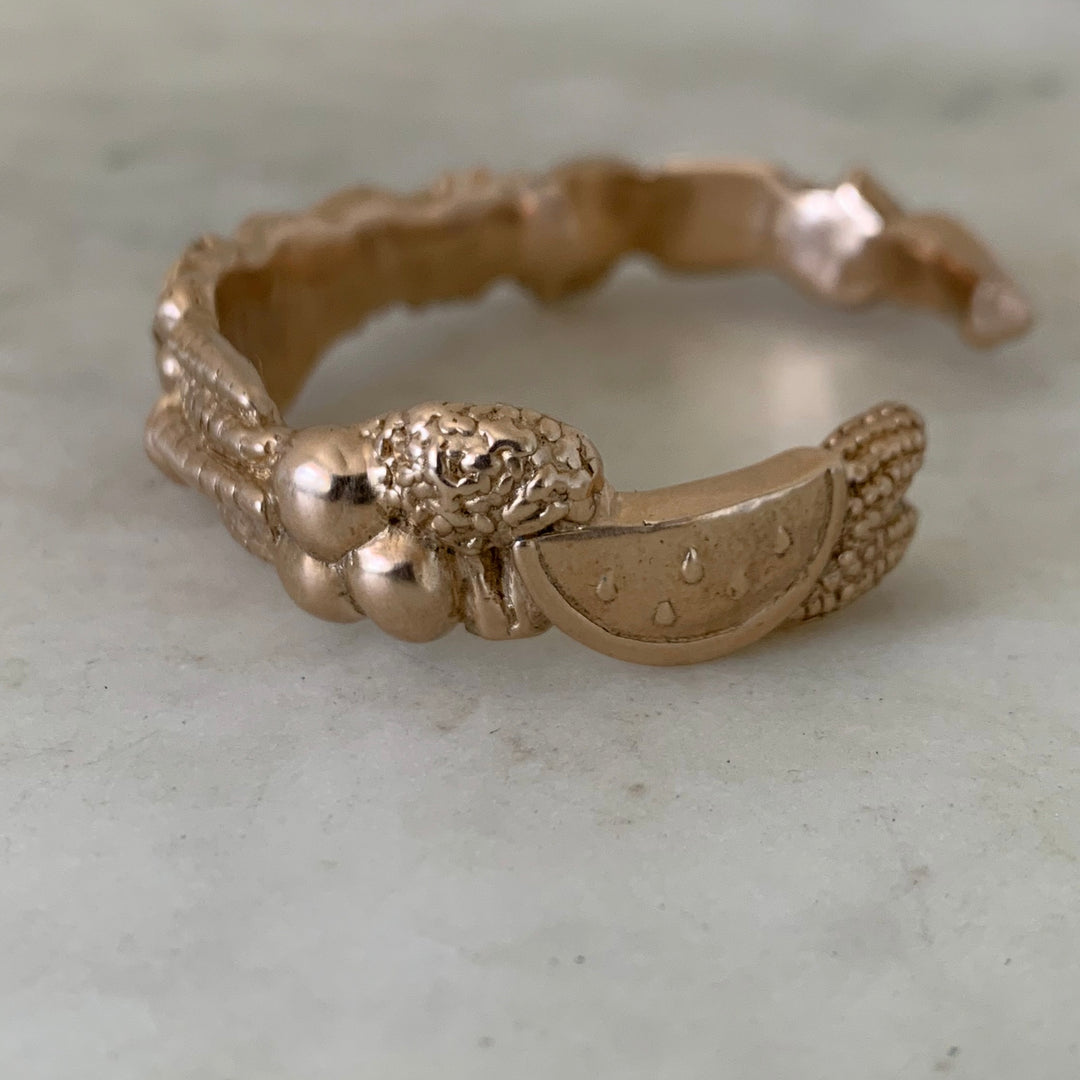 Bronze Fruits and Vegetables Harvest Bracelet from MIMOSA