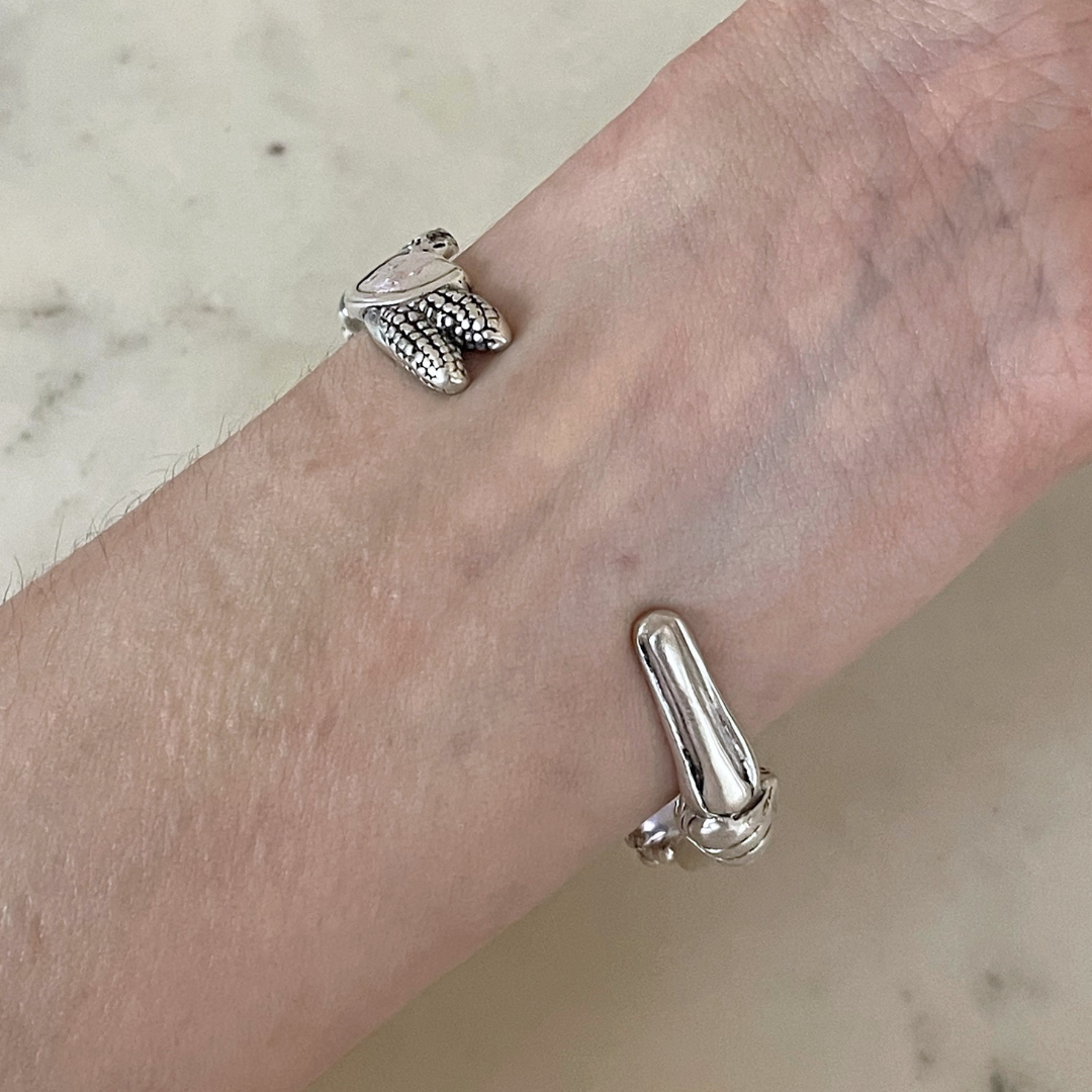Sterling Silver Fruits and Vegetables Harvest Bracelet from MIMOSA