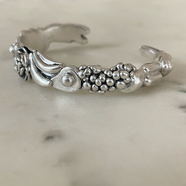 Sterling Silver Fruits and Vegetables Harvest Bracelet from MIMOSA