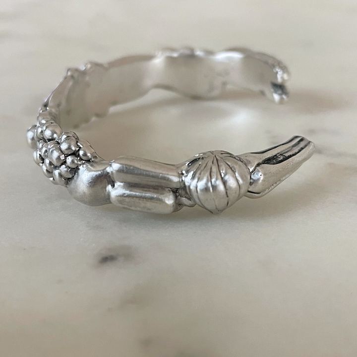 Sterling Silver Fruits and Vegetables Harvest Bracelet from MIMOSA