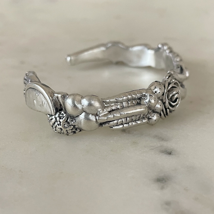 Sterling Silver Fruits and Vegetables Harvest Bracelet from MIMOSA