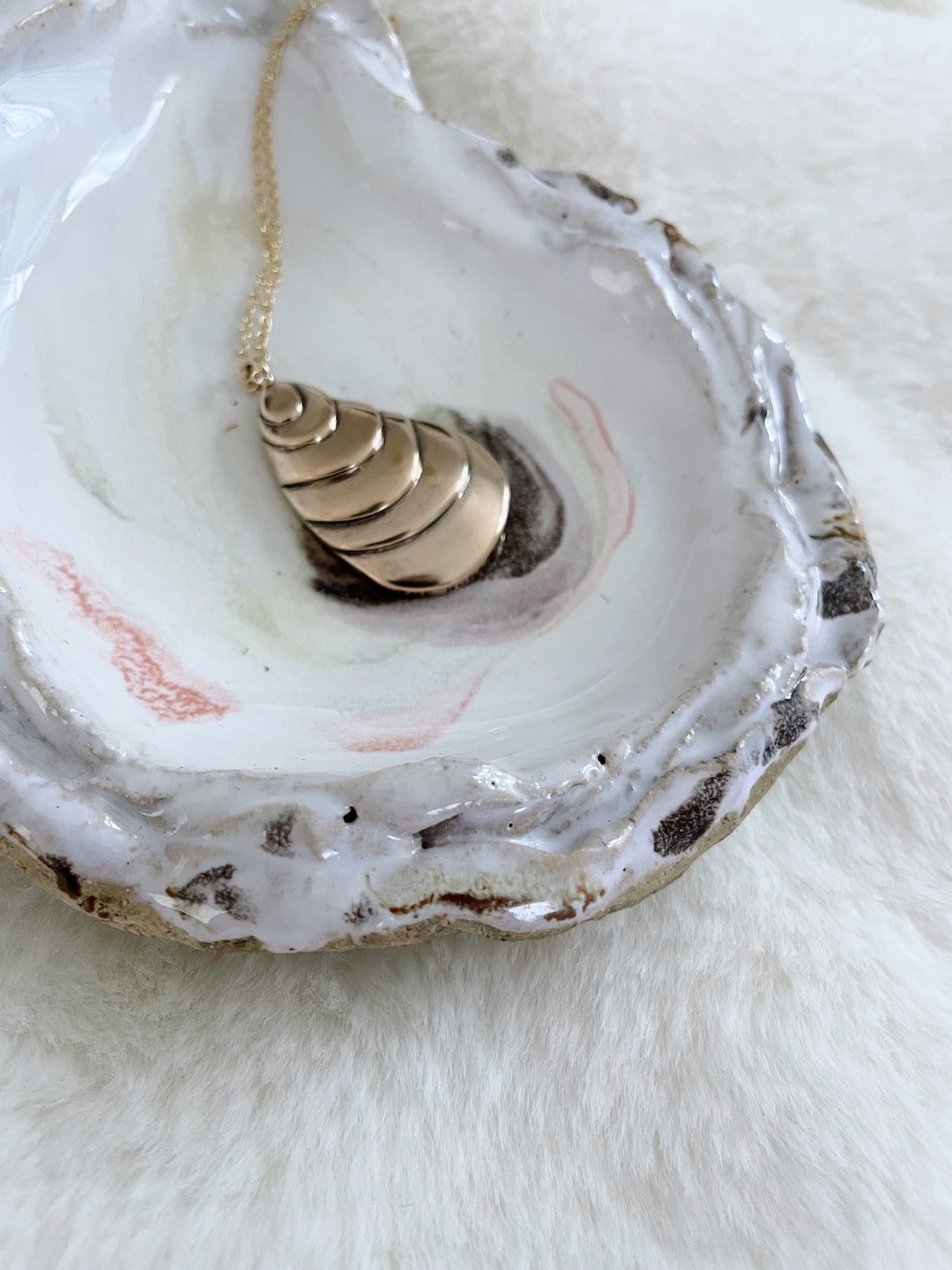 MIMOSA Handcrafted Oyster Shell Necklace