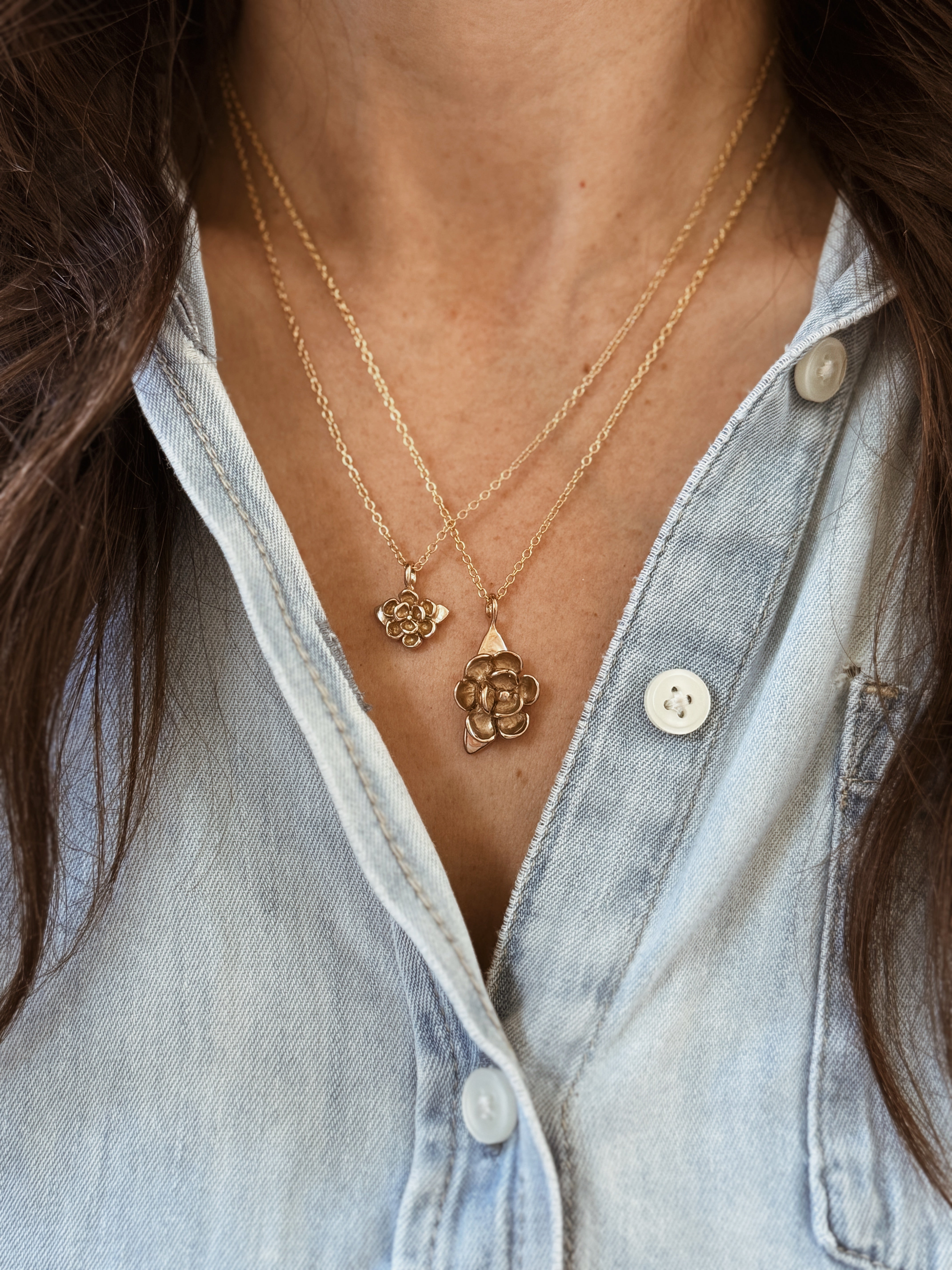 Magnolia Flower Necklace | MIMOSA Handcrafted