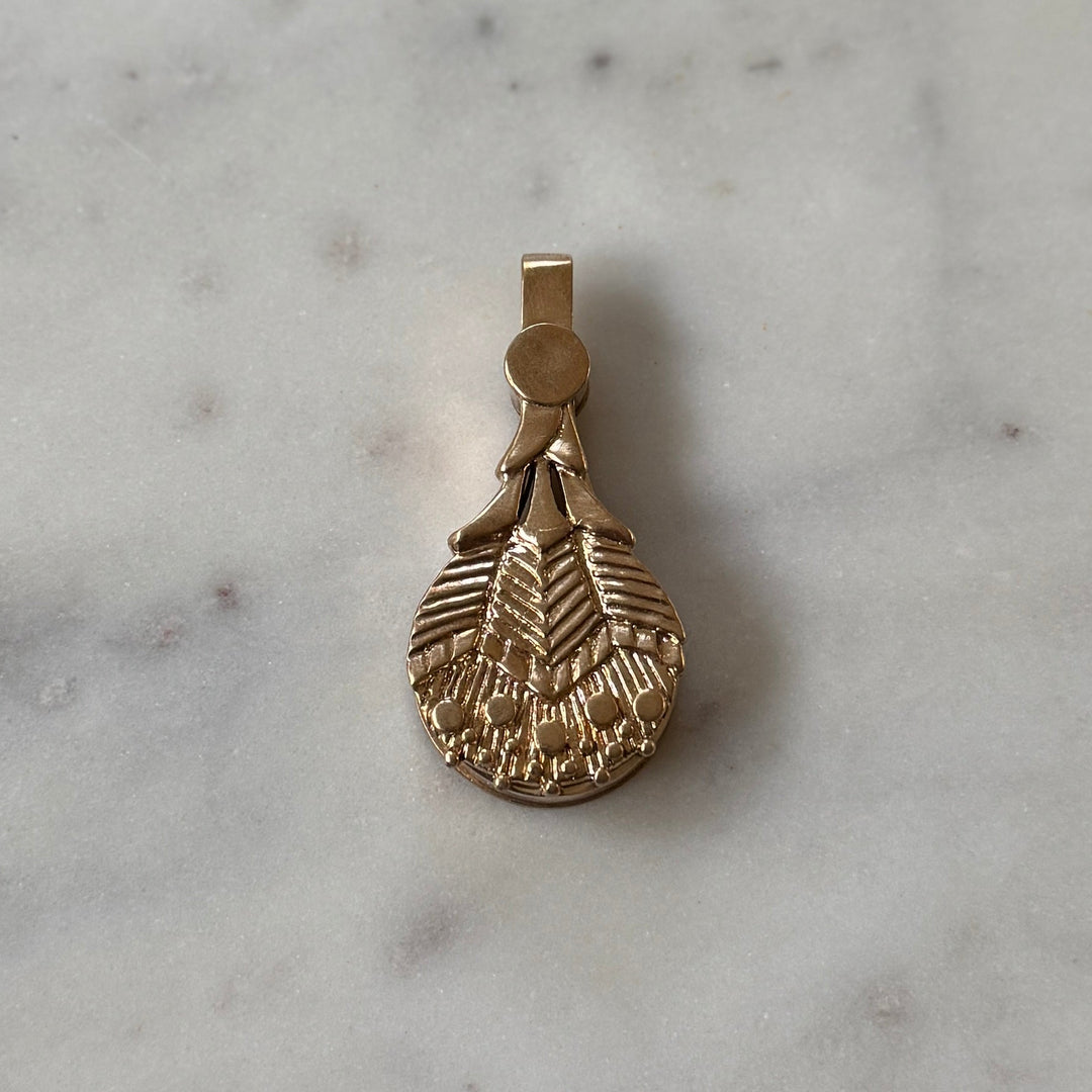 Bronze Magnifying Loupe Pendant | MIMOSA Handcrafted