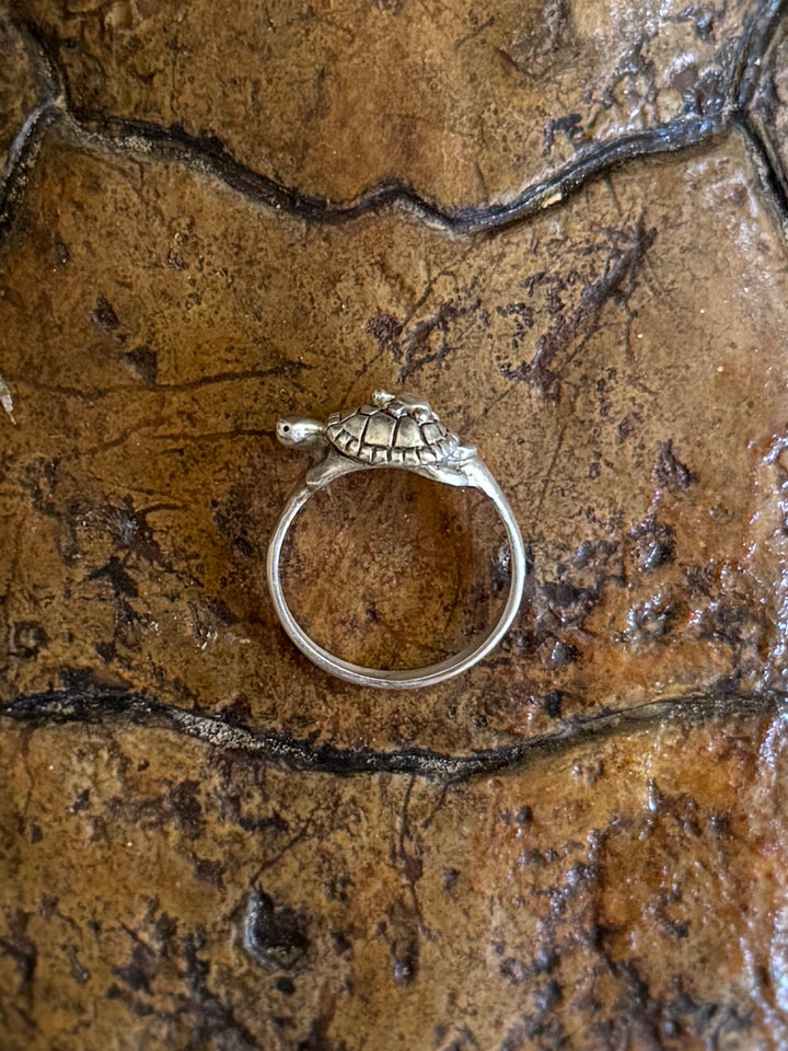 Mom and Baby Turtle Ring from MIMOSA Handcrafted in sterling silver