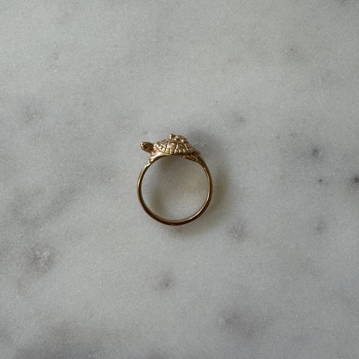 Mom and Baby Turtle Ring from MIMOSA Handcrafted in bronze