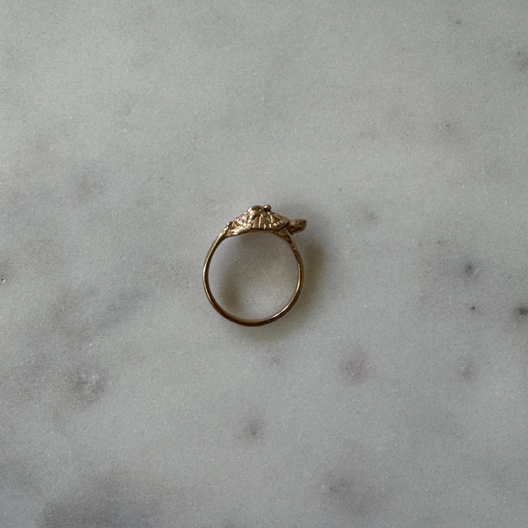 Mom and Baby Turtle Ring from MIMOSA Handcrafted in bronze