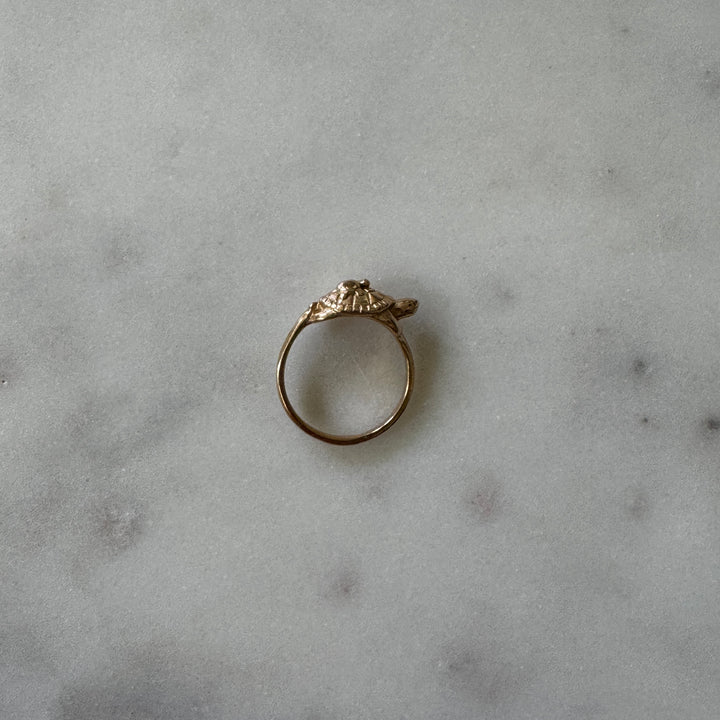 Mom and Baby Turtle Ring from MIMOSA Handcrafted in bronze