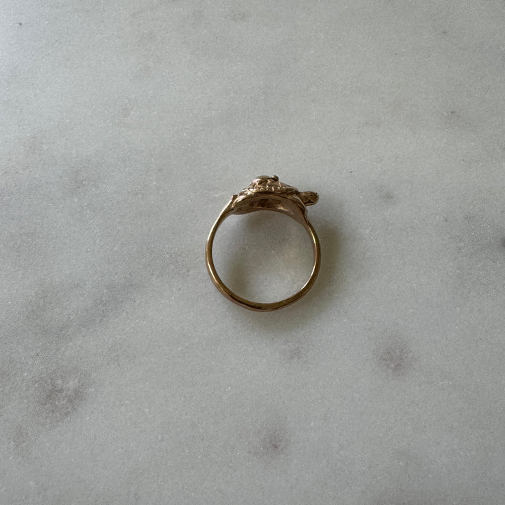 Mom and Baby Turtle Ring from MIMOSA Handcrafted in bronze