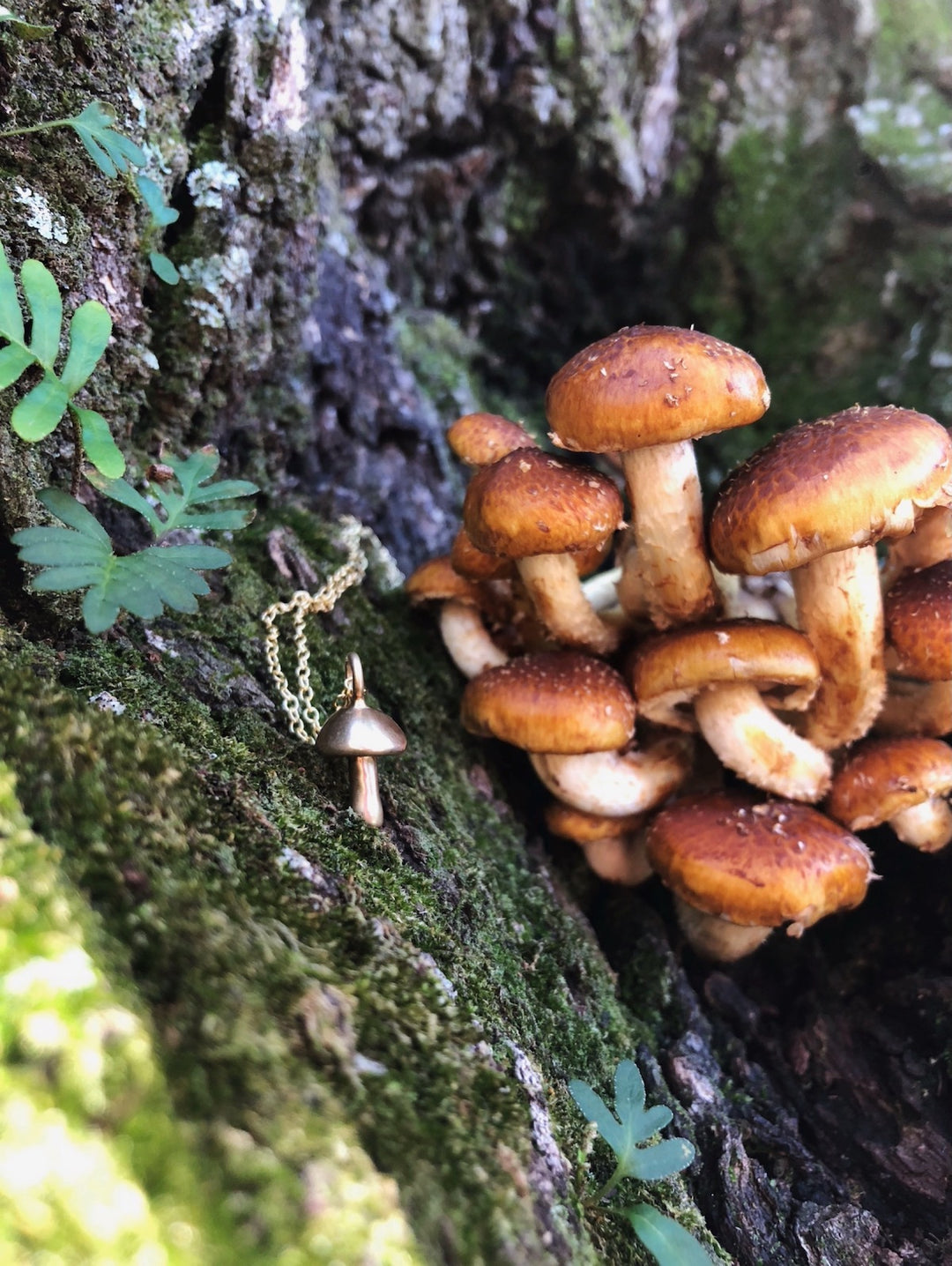 MIMOSA Handcrafted Mushroom Necklace