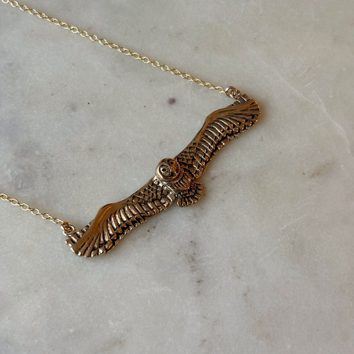 Bronze Owl Necklace from MIMOSA Handcrafted