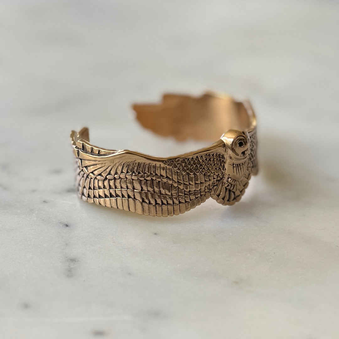 Bronze Owl Bracelet | MIMOSA Handcrafted