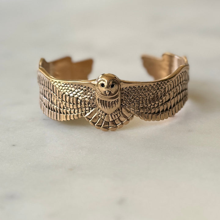 Bronze Owl Bracelet | MIMOSA Handcrafted