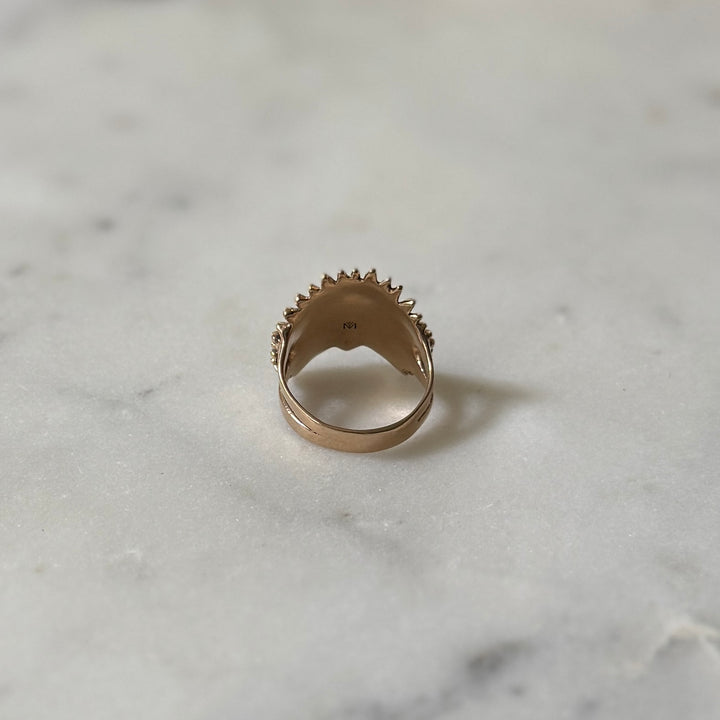 Bronze Palmetto Ring from MIMOSA Handcrafted