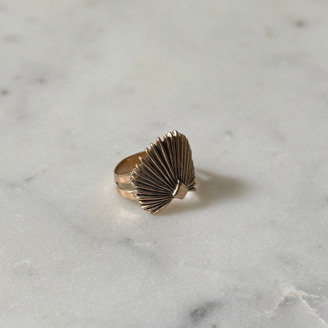 Bronze Palmetto Ring from MIMOSA Handcrafted