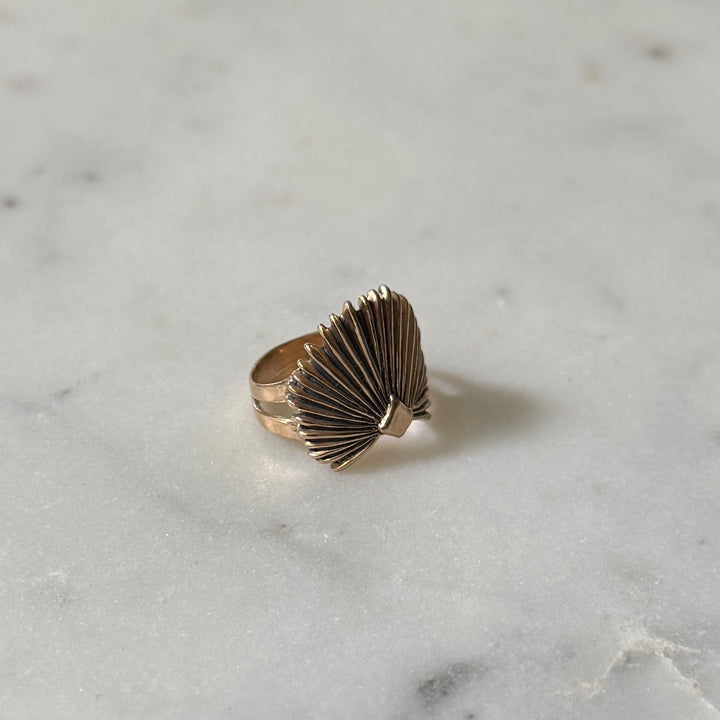 Bronze Palmetto Ring from MIMOSA Handcrafted