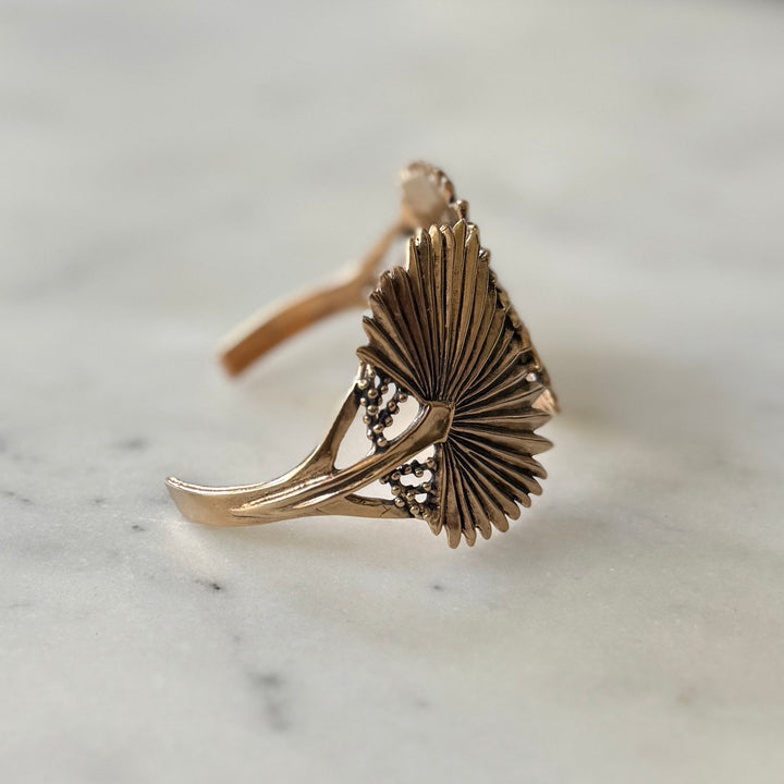Bronze Palmetto Leaf Bracelet | MIMOSA Handcrafted