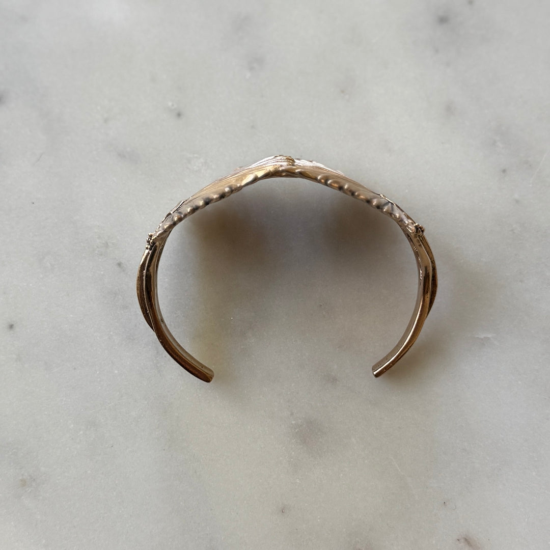 Bronze Palmetto Leaf Bracelet | MIMOSA Handcrafted