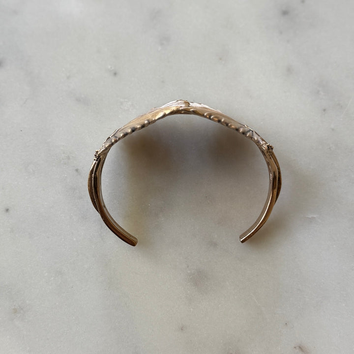 Bronze Palmetto Leaf Bracelet | MIMOSA Handcrafted