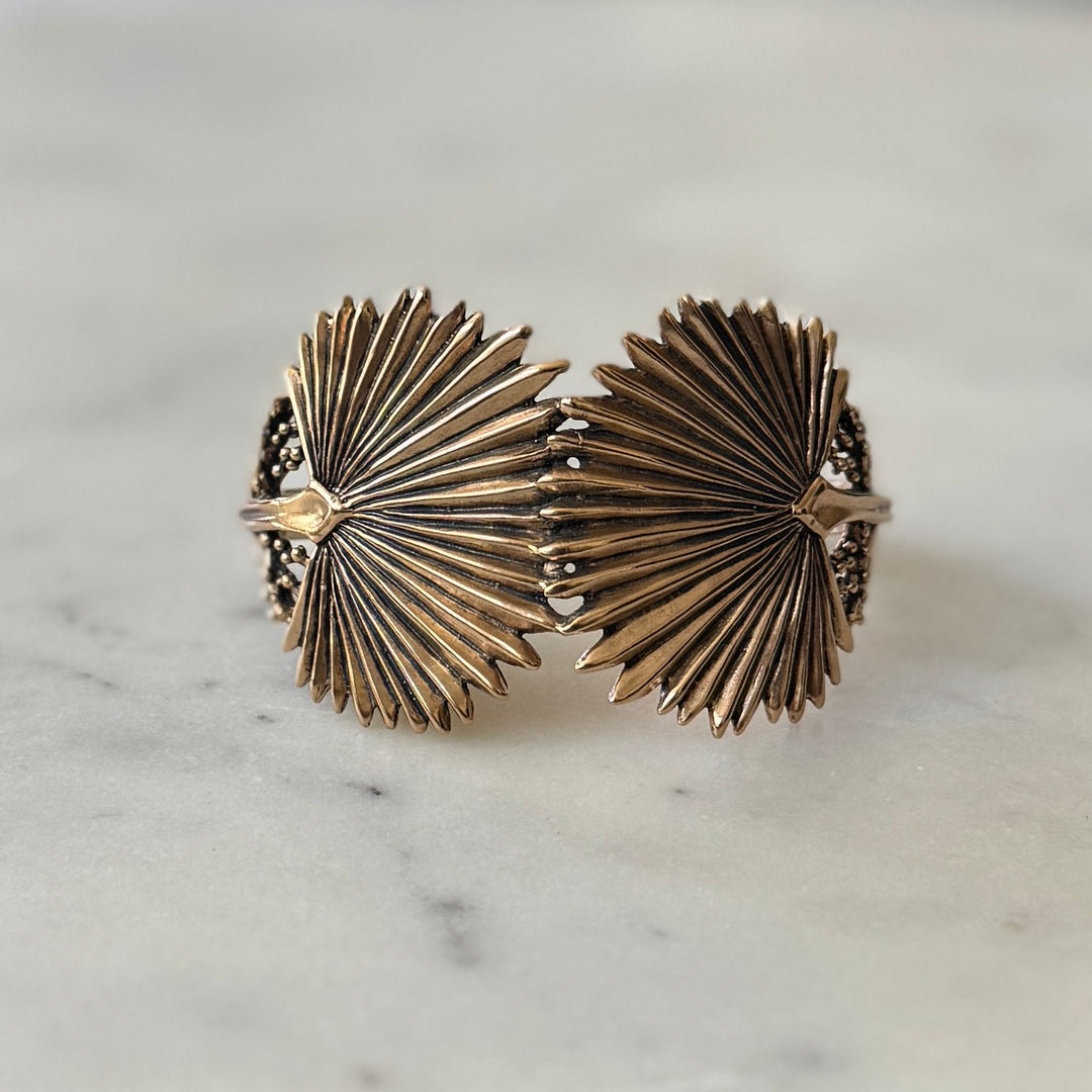 Bronze Palmetto Leaf Bracelet | MIMOSA Handcrafted