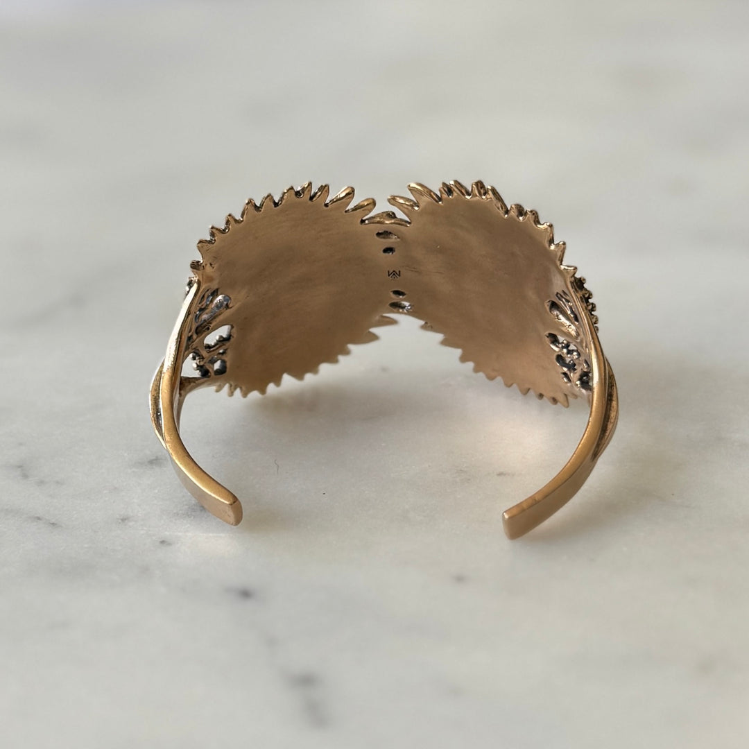 Bronze Palmetto Leaf Bracelet | MIMOSA Handcrafted