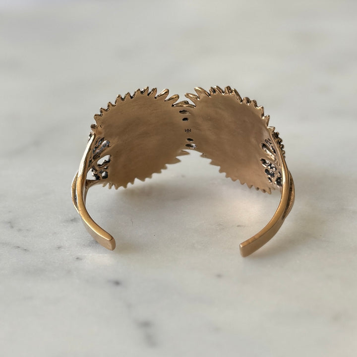 Bronze Palmetto Leaf Bracelet | MIMOSA Handcrafted