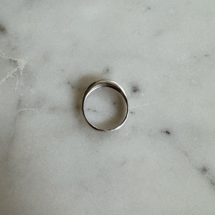 MIMOSA Handcrafted Petite Amanda Dome Ring in Sterling Silver