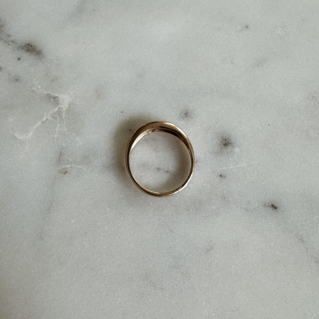 MIMOSA Handcrafted Petite Amanda Dome Ring in Bronze